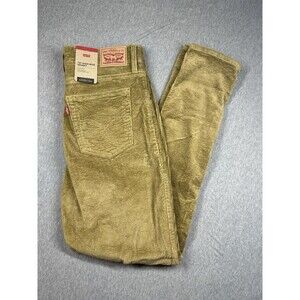 Levi's 721 High Rise Skinny Pants Women's‎ W31 x L30 Brown Corduroy NWT